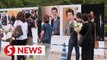 Japan pays tribute to ex-PM Shinzo Abe one year after his assassination