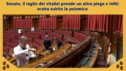 Senato, il taglio dei vitalizi prende un altra piega e inftti scatta subito la polemica