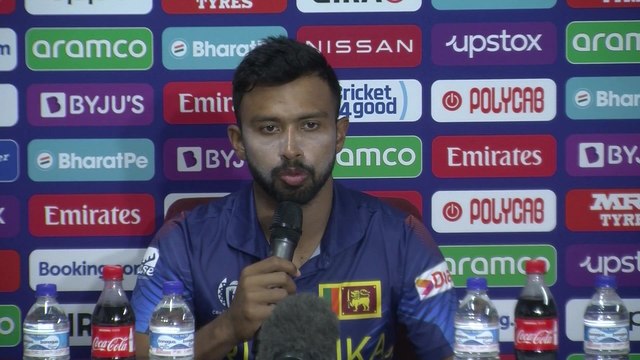 Sri Lanka's Sadeera Samarawickrama post win over West Indies in Cricket World Cup qualifier