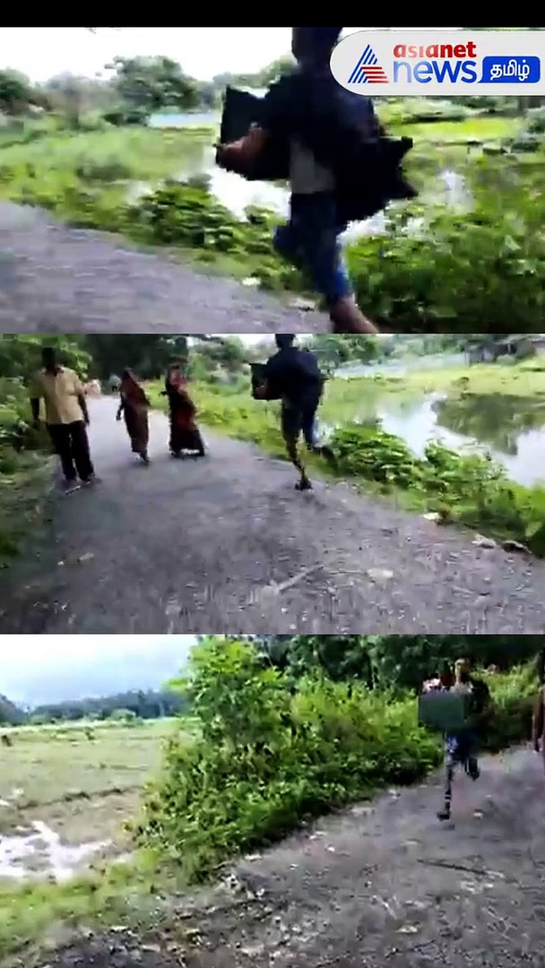 மேற்குவங்க பஞ்சாயத்து தேர்தலில் வாக்குப் பெட்டியை தூக்கிக் கொண்டு ஓட்டம் பிடித்த வாலிபர்
