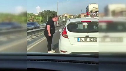 Korku dolu dakikalar! Maganda ve kadın sürücü karşı karşıya