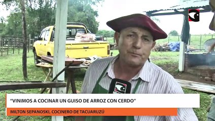 “Vinimos a cocinar un guiso de arroz con cerdo”
