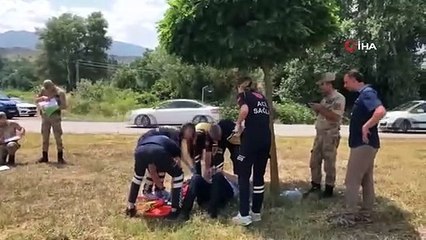 Une voiture est entrée en collision avec un vélo électrique à Amasya： 5 blessés