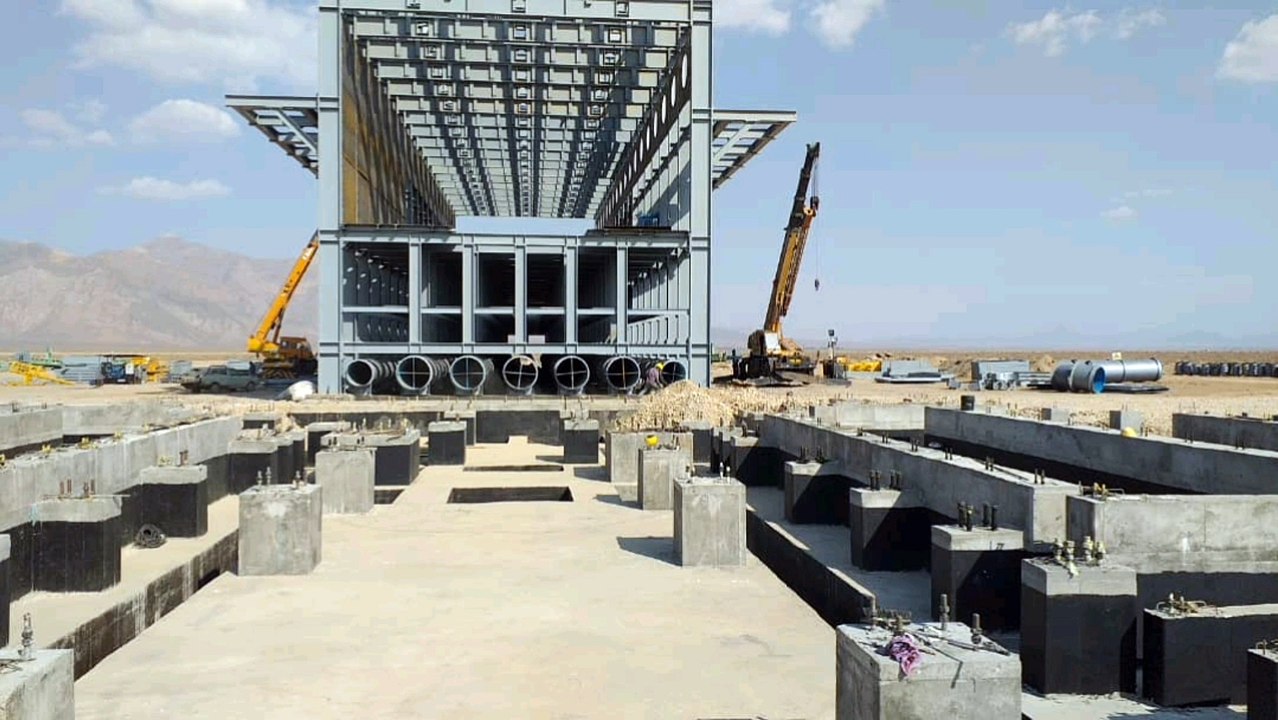 Chamanara Construction Group Sirjan Project Executive operation of furnace candles Civil operations and industrial and semi-industrial buildings Construction of a mega module direct factory with an annual production capacity of 1/7 million tons per year