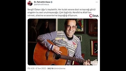 Sanatçı Özkan Uğur hayatını kaybetti