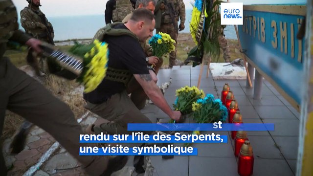500e jour de guerre : Volodymyr Zelensky célèbre le courage de son pays sur l'île des serpents