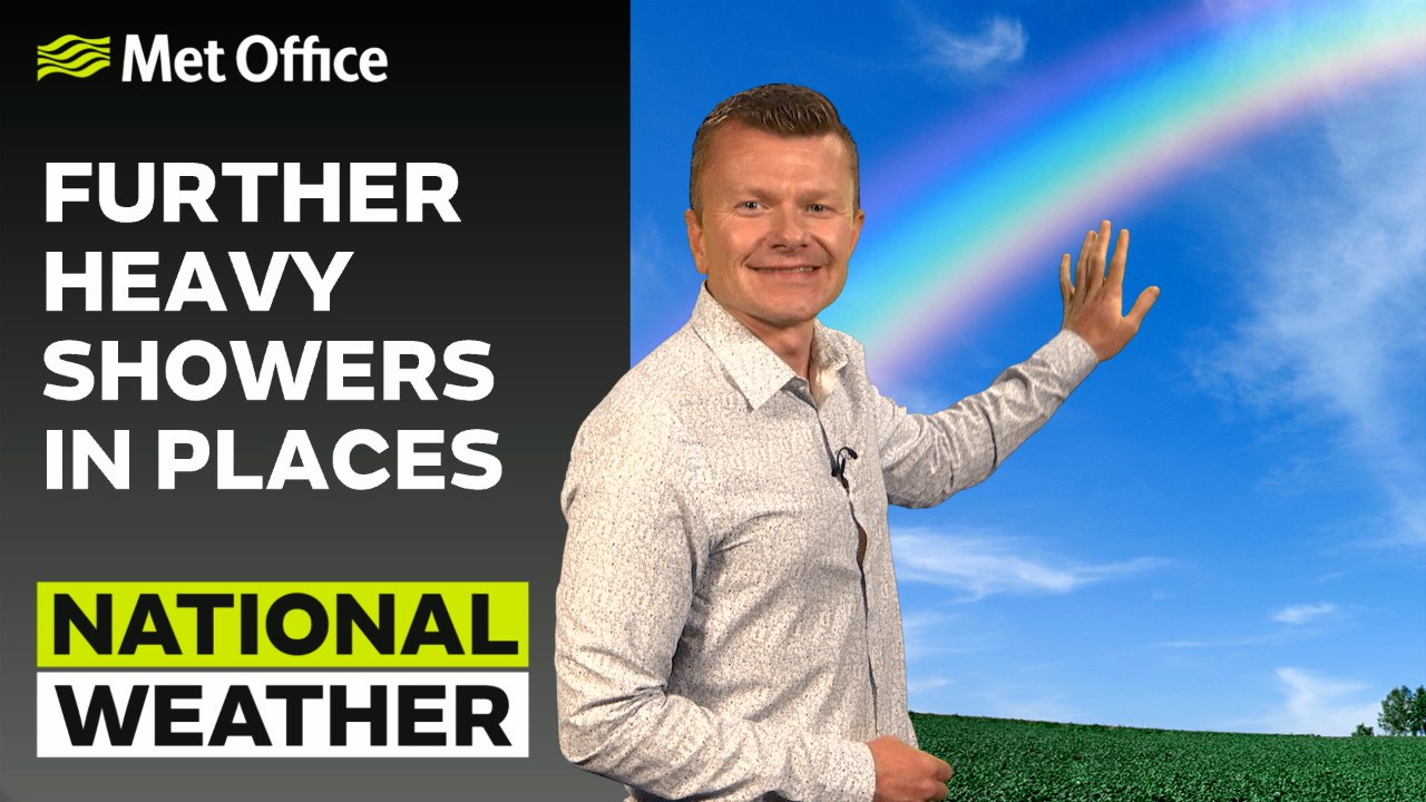 Met Office Evening Weather Forecast 08/07/23 – Plenty of Showers and Thunderstorms