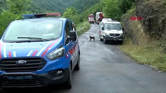 Bloqué après la pluie à Şile, secouru par hélicoptère