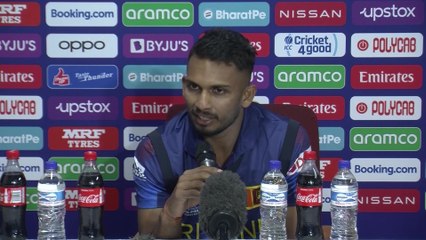 Sri Lanka's Dasun Shanaka pre ICC Cricket World Cup qualifier final vs Netherlands