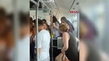 Metrobüste yangın çıktı: Yolcuların korku dolu anları kamerada