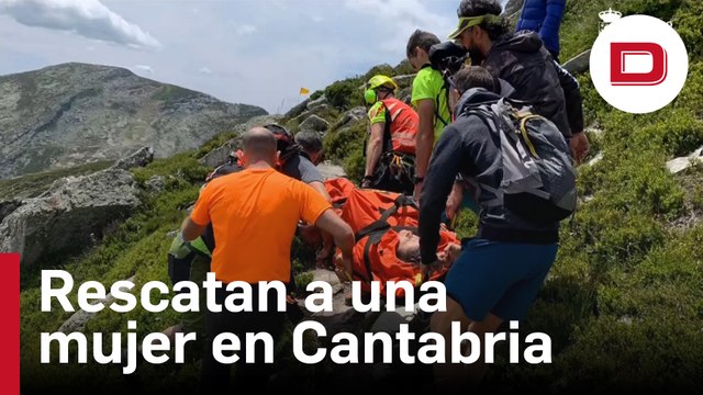 Protección Civil de Cantabria rescata a una mujer que sufrió una caída en un trail de Campoo