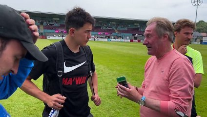 Sunderland's Luke O’Nien talks to the media post-South Shields