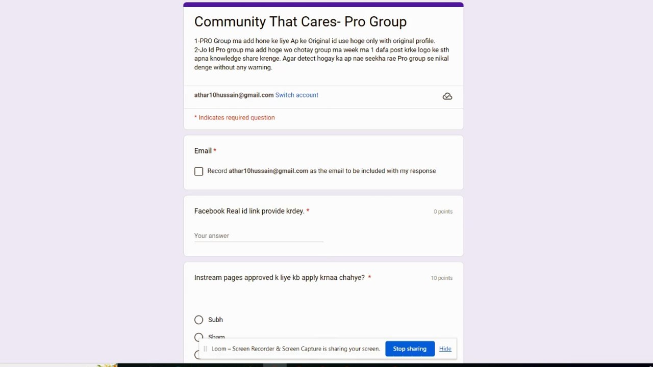 How to join PRO GROUP link in first commet