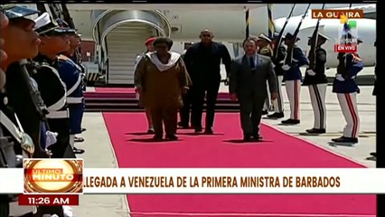 Tải video: Primera ministra de Barbados, Mia Mottley, llega a Venezuela en visita oficial