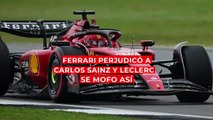 Ferrari “perjudica” a Sainz y para colmo Leclerc le dice esto por radio: muy feo lo del piloto monegasco