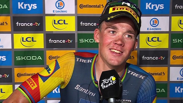 Tour de France 2023 - Mads Pedersen : I'm happy to win but I think to Mark Cavendish, it's sad !