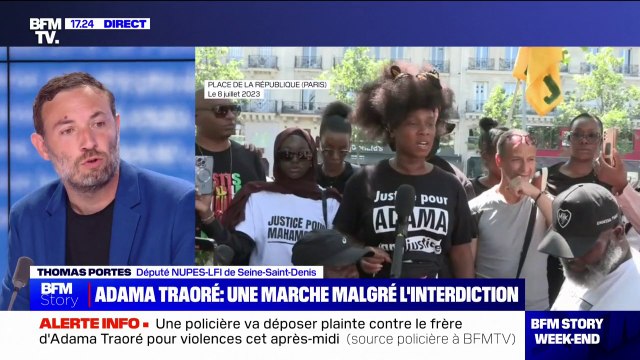 Thomas Portes: Je demande à ce que le frère d'Assa Traoré, Youssouf Traoré, qui a été arrêté [...] soit libéré
