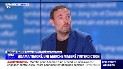 Marche pour Adama interdite: "Cette marche se tient depuis sept ans, [...] il n'y avait aucun risque de débordement", affirme Thomas Portes