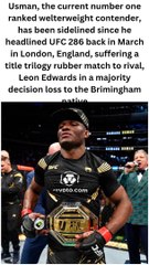 Khamzat Chimaev and Kamaru Usman's altercation was unsuccessful.
