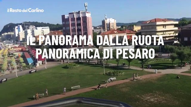 Il panorama dalla ruota panoramica di Pesaro