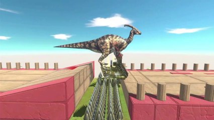 CARRERA de OBSTÁCULOS Dinos,Mamíferos,Humanos y Fantasía ARBS/Animal Revolt Battle Simulator.