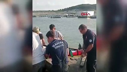 Soma'da balık tutarken kayalıklardan düşen kişi kurtarıldı