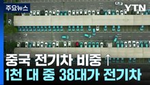 中, 전기차 비중 꾸준히 증가...운행 차량 1천 대 중 38대가 순수 전기차 / YTN