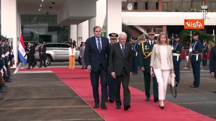 Termina il viaggio di Mattarella in Paraguay, le immagini della partenza per Roma