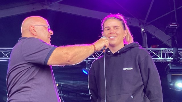 Boxing champ Savannah Marshall at the Hartlepool Tall Ships Races