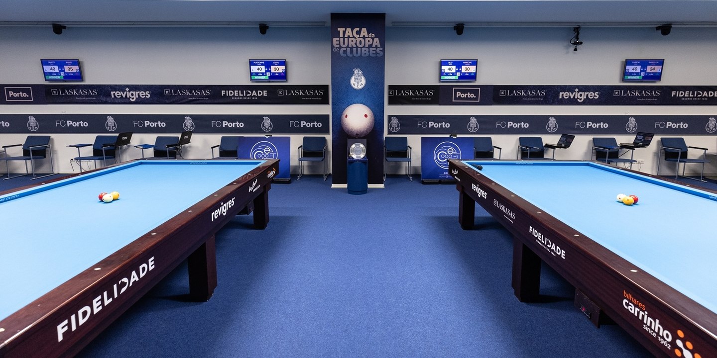 FC Porto (Bilhar): Dia longo terminou com a qualificação para as meias-finais