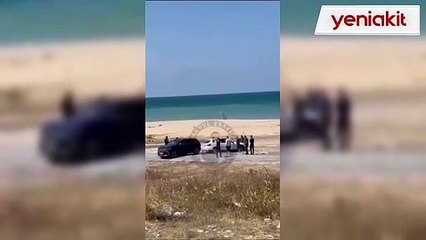 Kuma batan BMW'nin yardımına Togg yetişti