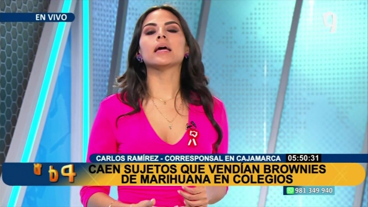 Caen sujetos que vendían brownies de marihuana en colegios de Cajamarca