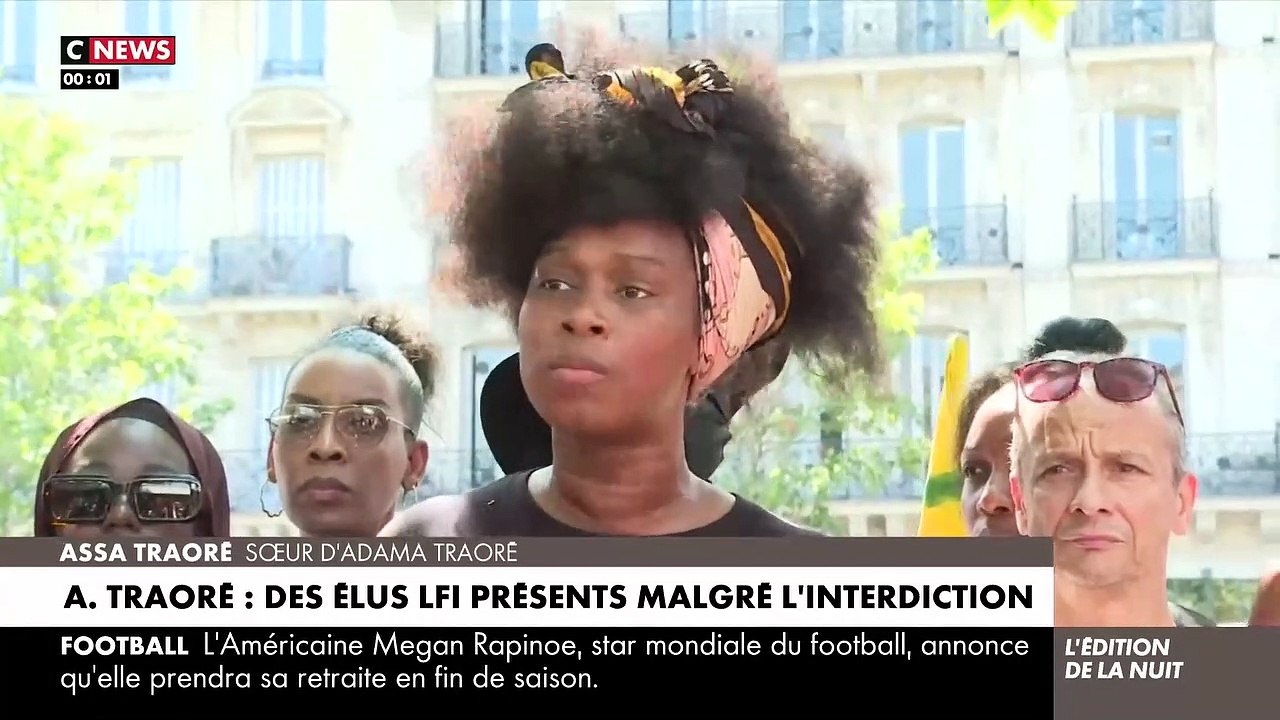 Malgré l'interdiction, la famille Traoré défile le dimanche 8 juillet 2023 à Paris