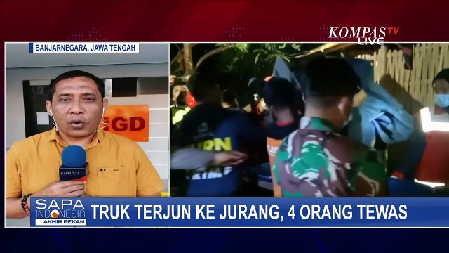 Tidak Kuat Menanjak, Truk Terguling dan Masuk Jurang di Banjarnegara, 4 Orang Tewas
