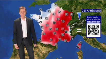 Des orages attendus dans le Nord-Est, la canicule qui perdure dans le Sud-Est ... la météo de ce dimanche