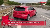 Yarışan otomobilin çarptığı araç sürücüsü hayatını kaybetti