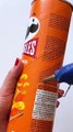 DIY Upcycled Beauty Crafting a Magnificent Vase from a Pringles Box