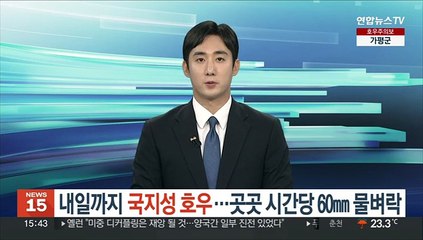 [날씨] 내일까지 국지성 호우…곳곳 시간당 60㎜ 물벼락