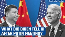 Joe Biden warns Xi Jinping after meeting with Russian President Vladimir Putin | Oneindia News