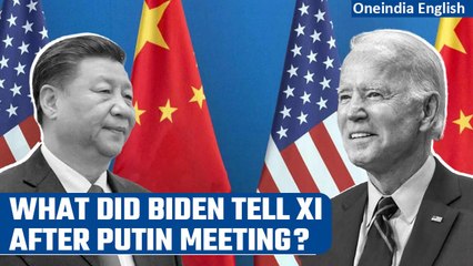 Télécharger la video: Joe Biden warns Xi Jinping after meeting with Russian President Vladimir Putin | Oneindia News