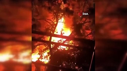 Kağıthane'de yeşillik alanda yangın: Metro seferleri yangına rağmen devam etti