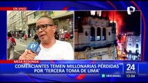 Mesa Redonda: comerciantes temen pérdidas económicas ante “Tercera toma de Lima”