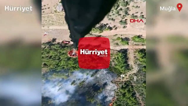 Muğla Marmaris'te iki ayrı noktada orman yangını