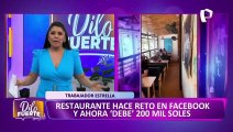 Trabajador de restaurante que le debe S/250 mil tras reto viral: 