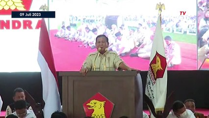 Kala Prabowo Subianto Puji Presiden Jokowi di Depan Kader Partai Gerindra
