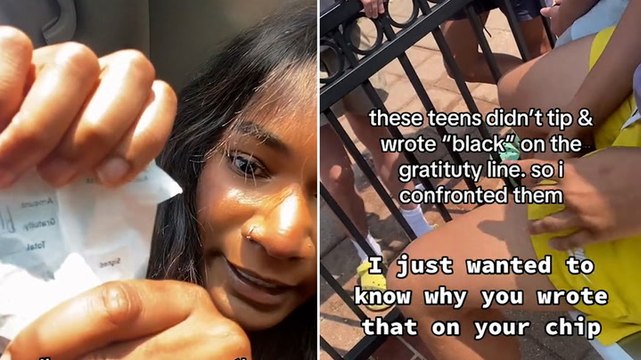 Waitress confronts table who wrote ‘black’ on receipt instead of leaving a tip