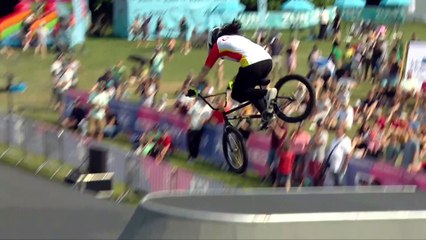 Huimin Zhou Winning Run - Women Final UCI BMX Freestyle Park Brussels