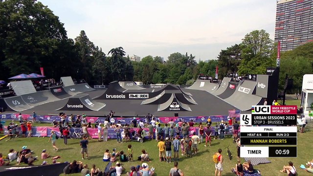 Hannah Roberts - 2nd place Women Final UCI BMX Freestyle Park Brussels