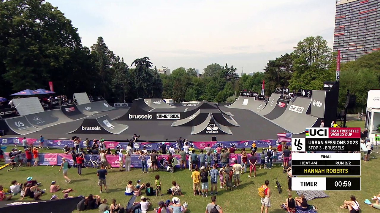 Hannah Roberts - 2nd place Women Final UCI BMX Freestyle Park Brussels