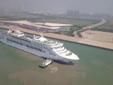 Liberya bandıralı 'Dream' kruvaziyer gemisi Tianjin limanına yanaştı